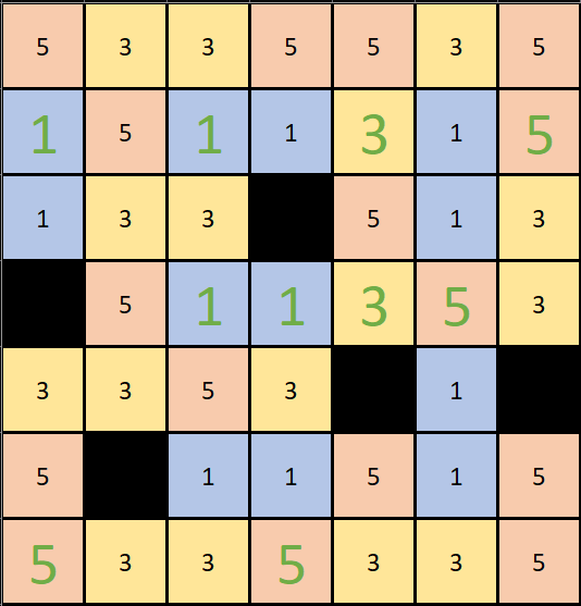 Gus Schmidt's completed USAMTS 3/1/35 grid
